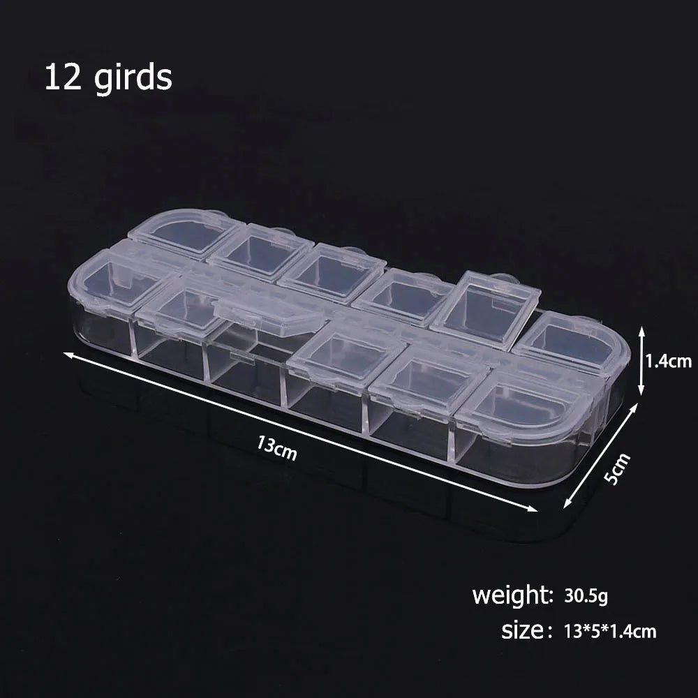 6–32 Compartment Plastic Storage Organizer Box for Beads, Jewelry & Craft Supplies