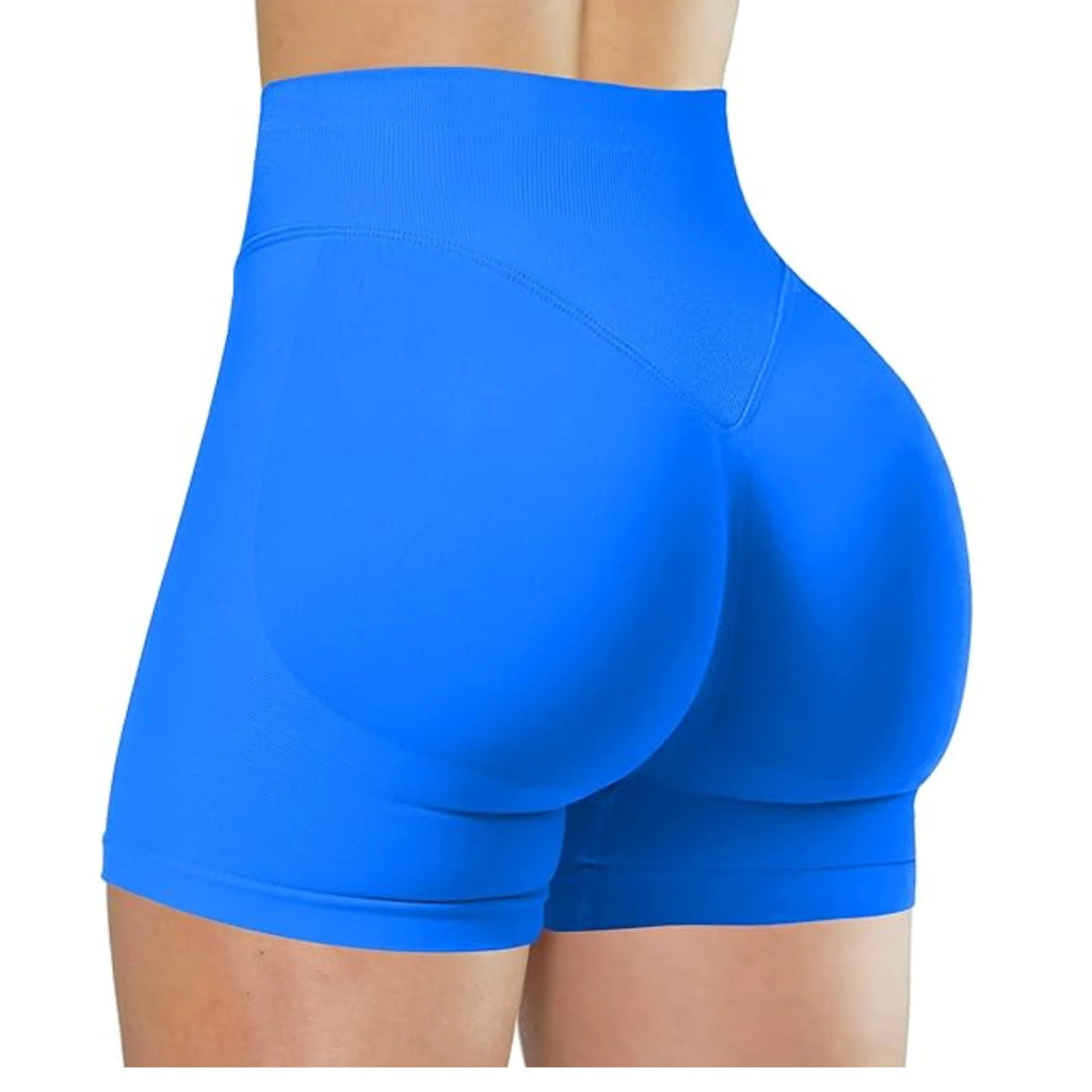 Summer High Waisted Yoga Shorts Fashionable and Sexy Running Fitness Pants Solid Color Yoga Leggings