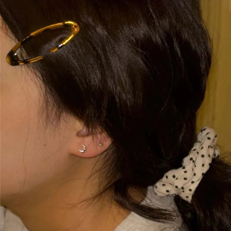 Clearance_Vintage Accessories Leopard Print Glue Oval Hair Clips Cute Korean Charm BB Hair Clip Y2K Women Jewelry Y2K Hair Acces
