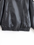 Women's Jacket Fall 2025 New Black Long Sleeve Pebble Faux Leather Jacket Motorcycle Style Personality Fashion