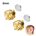 1/3 Pair Crystal Strong Magnetic Ear Stud Clip Earrings for Men and Women Punk Round Zircon Magnet Earrings Non Piercing Jewelry