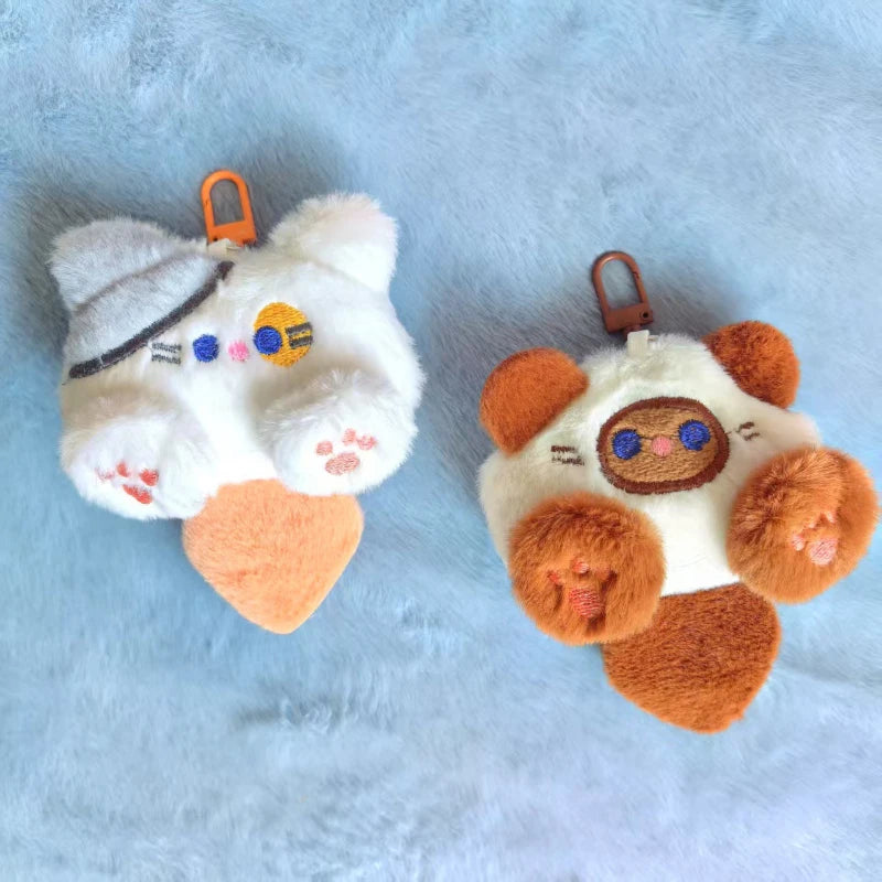 Cute Plush Cat Pendant Girl Backpack Pendant Couple Bag Keychain Decorative Gift