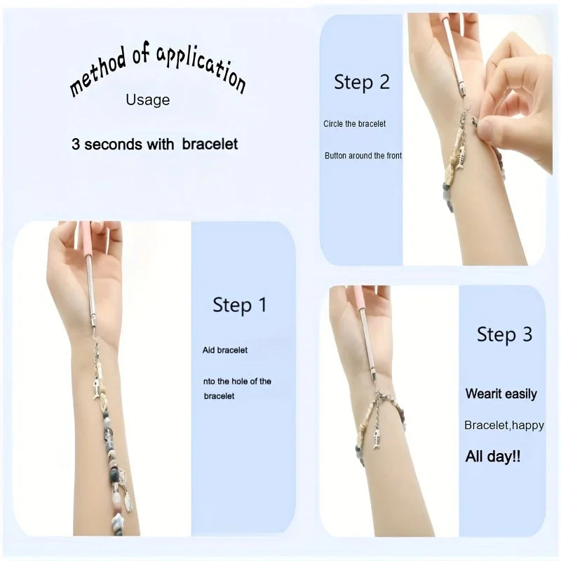 Help Wear Bracelet Tool Partner Jewelry Helper Fastening Aid Quickly Unfasten Hooking Equipment Pliers Clasps Ties Zipper Craft
