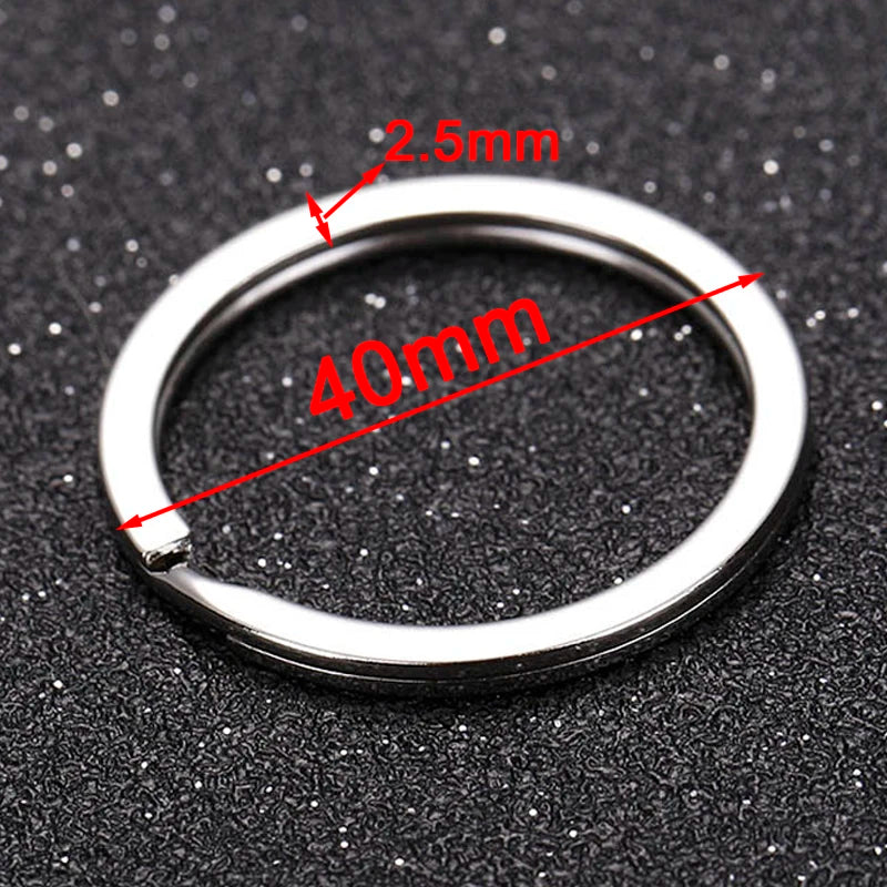 20pcs Metal Split Jump Rings Metal Hooks for DIY Keychain Pendant Making Accessory