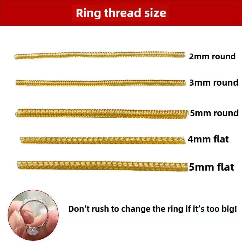 Universal Ring Adjuster - Invisible Anti-Slip No Damage Ring Sizer for All Ring Sizes Jewelry
