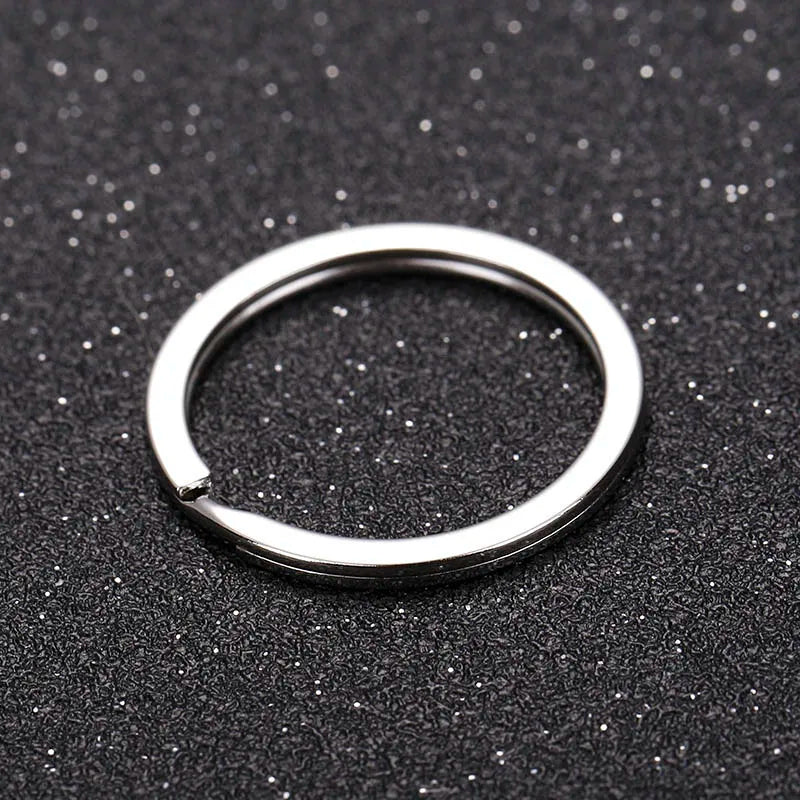 20pcs Metal Split Jump Rings Metal Hooks for DIY Keychain Pendant Making Accessory