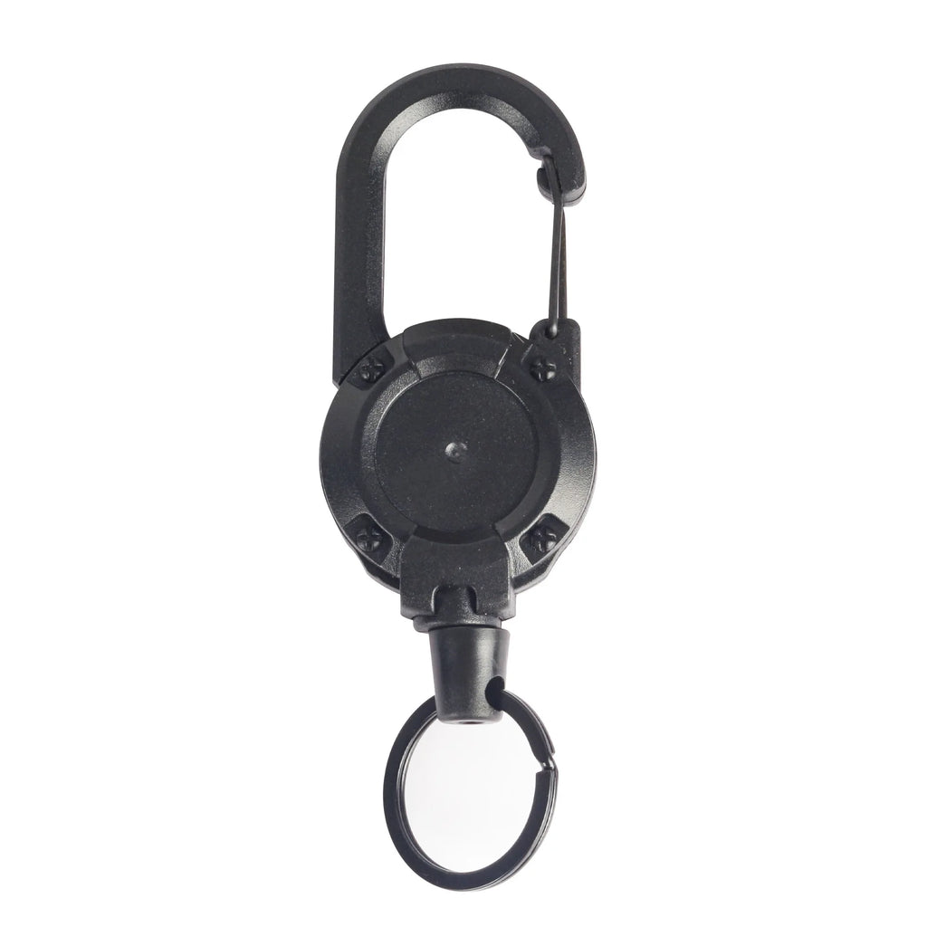 Heavy Duty Retractable Badge Reel Anti-theft Metal Easy-to-pull Buckle Rope Elastic Keychain Sporty Retractable Key Ring Tools