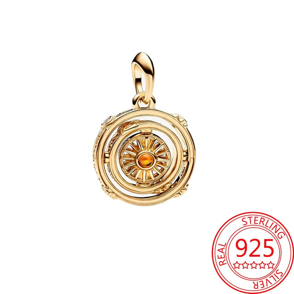 Game Theme 925 Sterling Silver Flying Dragon&Egg&Throne&Night Light Heart&Ice Fire Bead&Wolf Head&Magic Flower Monster Charm