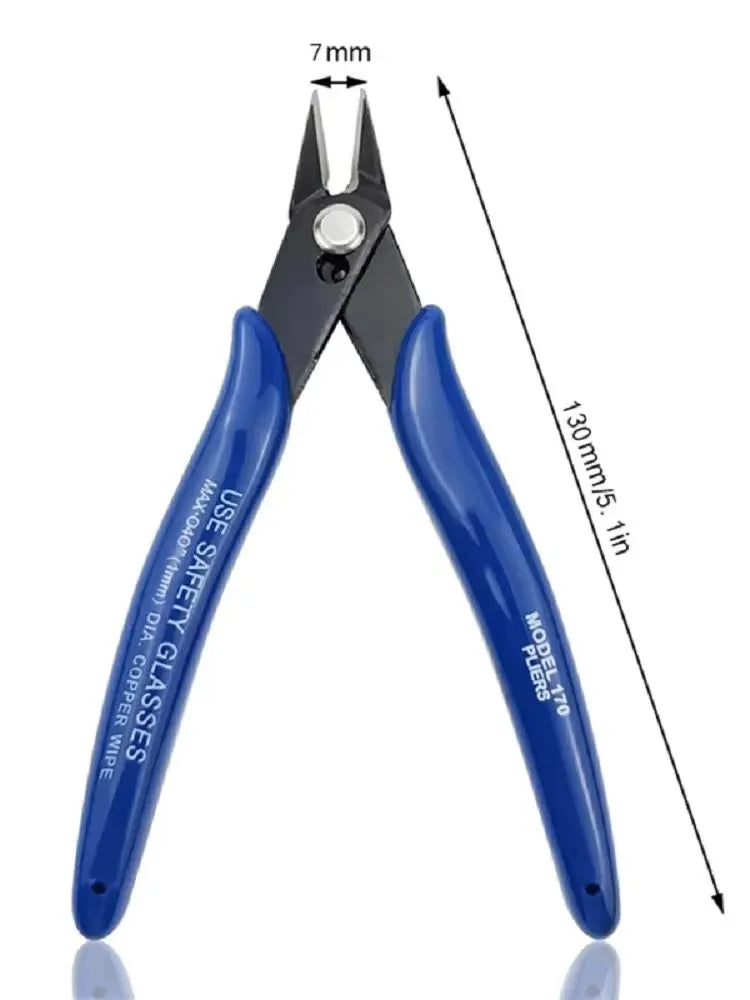 Bomurphy Diagonal Pliers Carbon Steel Pliers Electrical Wire Cable Cutters , Wire Snips for Electronics Soft Copper Jewelry