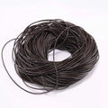 2/5 Meters/Lot 1-6mm Genuine Cow Leather Round Thong Cord DIY Bracelet Findings Rope String For Jewelry Making