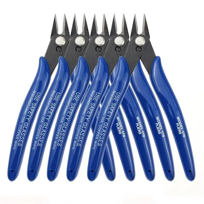 Bomurphy Diagonal Pliers Carbon Steel Pliers Electrical Wire Cable Cutters , Wire Snips for Electronics Soft Copper Jewelry