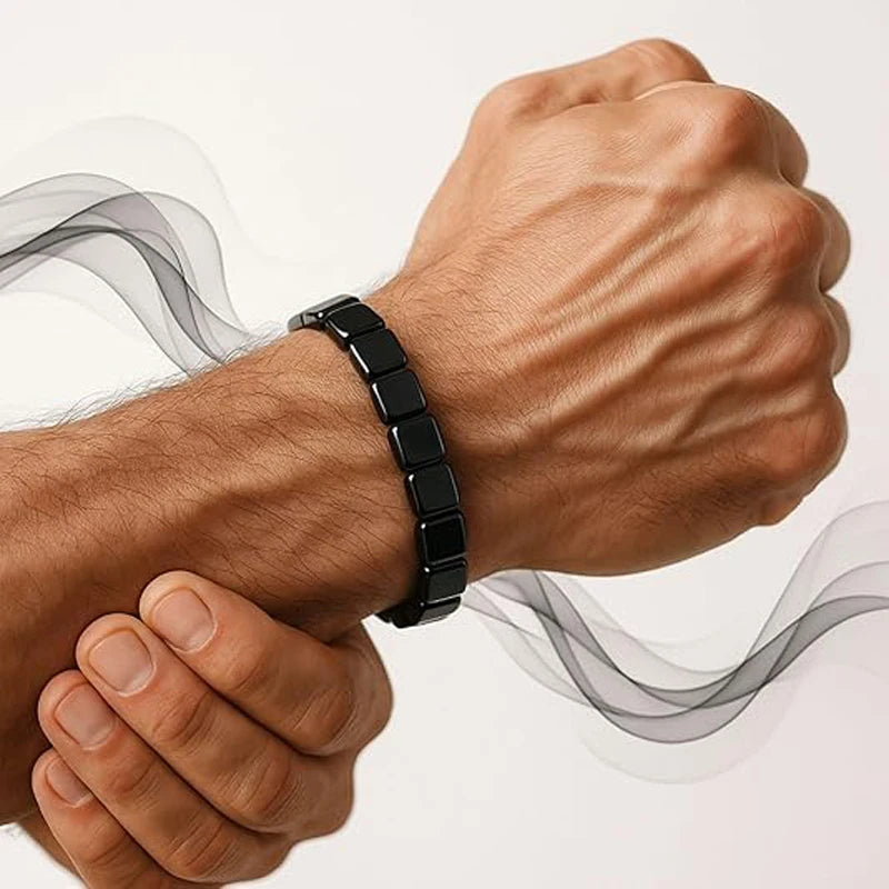 Hematite Bracelet For Men Reclaim Your Edge Confidence Natural Hematite Stone Beaded Stretch Healing Bracelets Gift Jewelry
