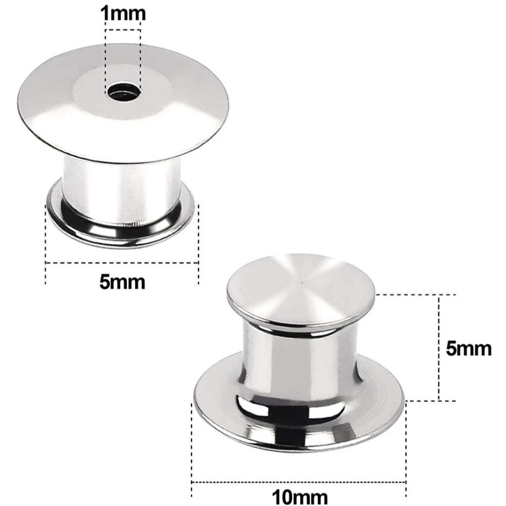 10/30/50pcs Safety Brooch Lock Metal Pins Back Keeper Caps Clasps for DIY Jewelry Making Accessories Findings Supplies Crafts