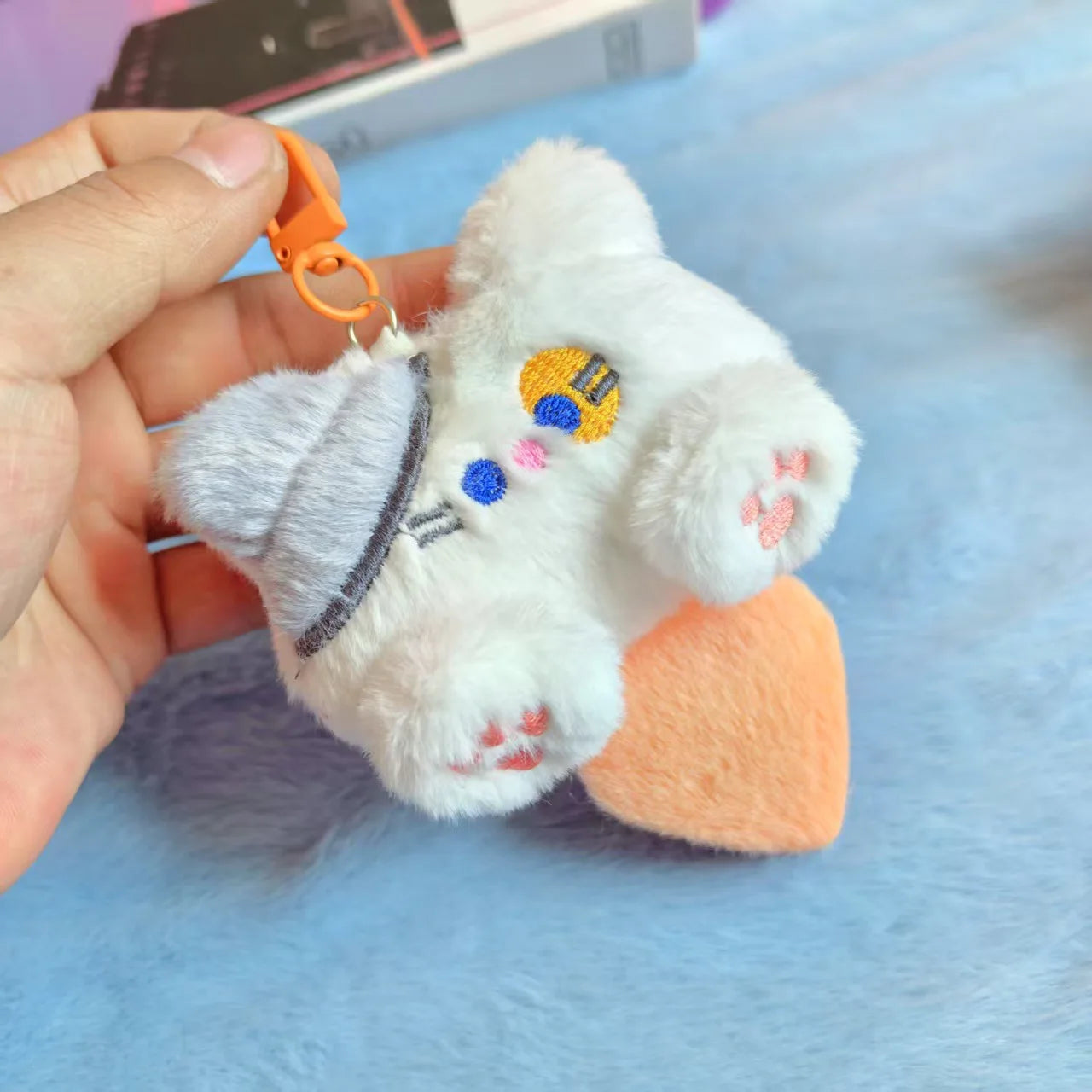 Cute Plush Cat Pendant Girl Backpack Pendant Couple Bag Keychain Decorative Gift