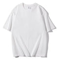 100% Cotton Men's Women Summer T-shirt Loose Short-sleeved Casual Basic T-Shirt Round Neck Solid Color Breathable Unisex Tops