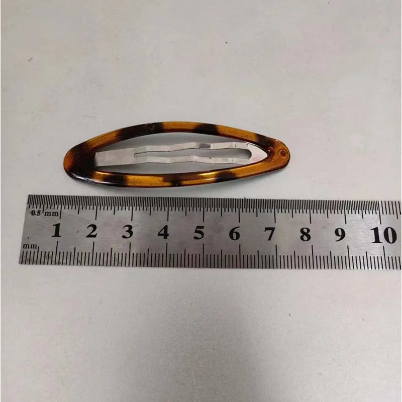 Clearance_Vintage Accessories Leopard Print Glue Oval Hair Clips Cute Korean Charm BB Hair Clip Y2K Women Jewelry Y2K Hair Acces