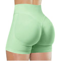 Summer High Waisted Yoga Shorts Fashionable and Sexy Running Fitness Pants Solid Color Yoga Leggings