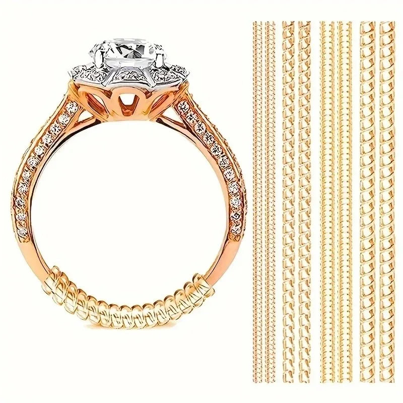 Universal Ring Adjuster - Invisible Anti-Slip No Damage Ring Sizer for All Ring Sizes Jewelry