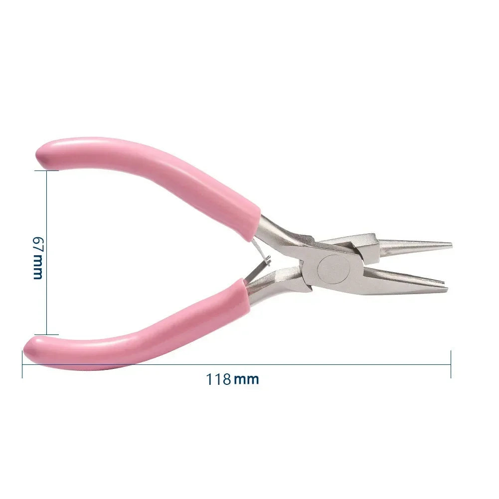 Needle pliers DIY hand accessories tools 5 inch mini pliers,wire winding pliers,jewelry pliers, half groove and half round mouth