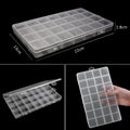 Transparent Plastic Storage Jewelry Box Compartment Adjustable Container For Beads Earring Box For Jewelry Rectangle Box Case